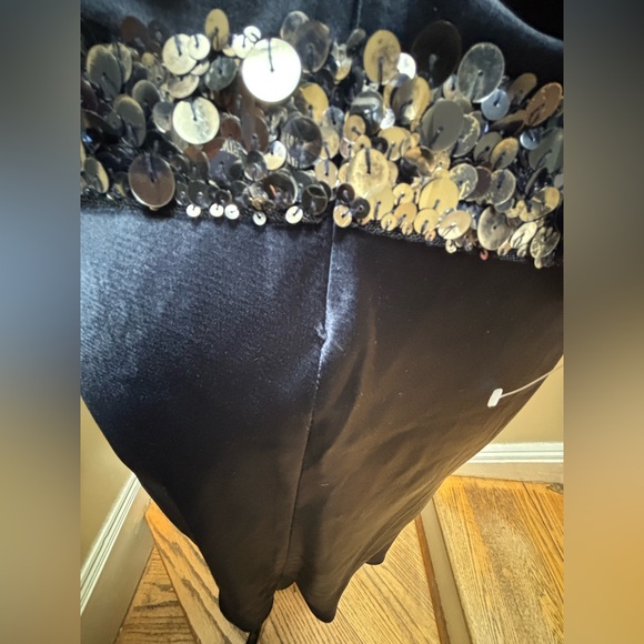 Elegant Navy Blue Vera Wang Halter Dress - Picture 5 of 7